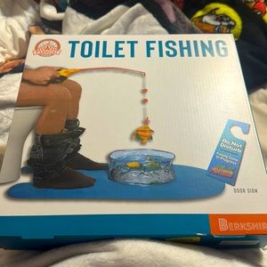 Toilet fishing game